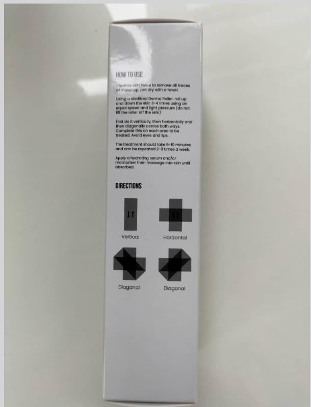 ROSELYNBOUTIQUE Derma Roller for Hair Beard Facial Skin Face 540 Microneedles At-Home Beauty Instrument White Holiday Gift for Men Women-VivaGrace Women