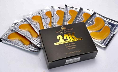 My Royalty 24K Gold Eye Mask 12 pairs collagen eye mask - anti aging, puffy eyes, tired eyes, dark circles, anti wrinkle, hylauronic acid-VivaGrace Women