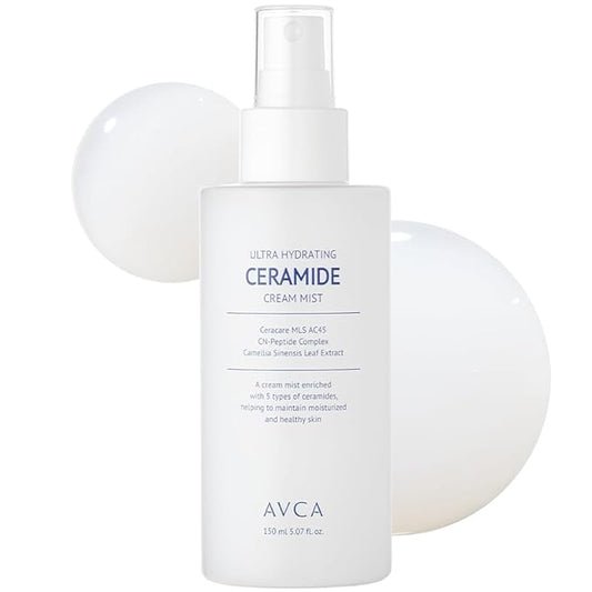 AVCA Ceramide Cream Mist for Deep Hydration and Dewy Glow 5.07 oz-VivaGrace Women