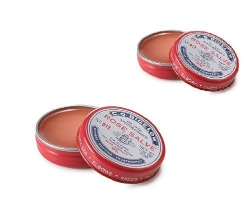 C.O. Bigelow All Purpose Classic Rose Salve Lip Balm, .8 Oz (22g) Tin, 2 Pack-VivaGrace Women