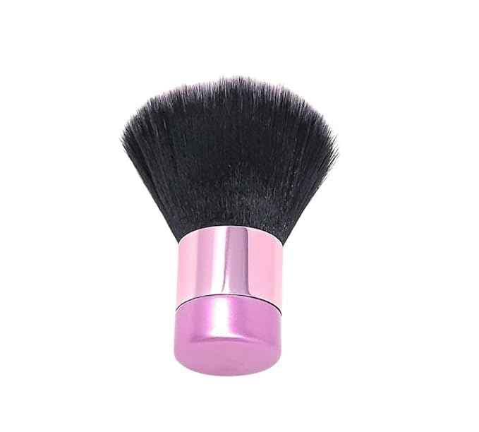 Luxurious and Large Soft Fluffy Powder Brush, Use as a Spray Tan Finishing Tool, Multipurpose Face and Body Barber and Beauty Tool, Large Kabuki Brush by BevyGold (Pink)-VivaGrace Women