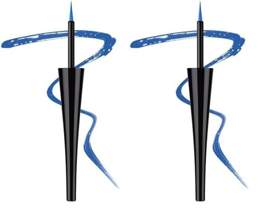 wet n wild MegaLiner Liquid Eyeliner - Voltage Blue (Pack of 2)