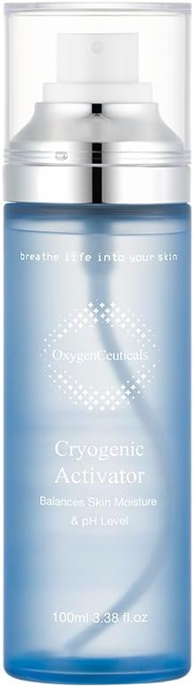 Cryogenic Activator (100ml / 3.38oz) – Facial Mist Toner for Hydrating, Soothing, and Cooling, Naturally Derived Deep Sea Water with Pure Oxygen, Suitable for All Skin Types-VivaGrace Women