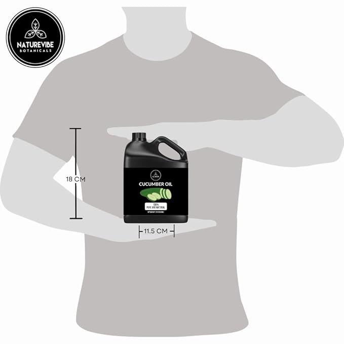 Naturevibe Botanicals Cucumber Oil 32 Ounces | 100% Pure and Natural | Great for Skin Care and Hair Care-VivaGrace Women