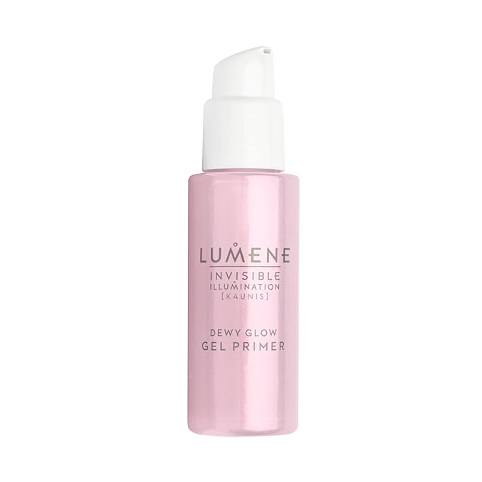 Lumene Dewy Glow Gel Primer - Invisible Illuminating Primer + Hydrating Gel for Radiant Glowing Skin - Lightweight Brightening Face Primer for Makeup + 24hr Visibly Smoother Skin (1oz)-VivaGrace Women