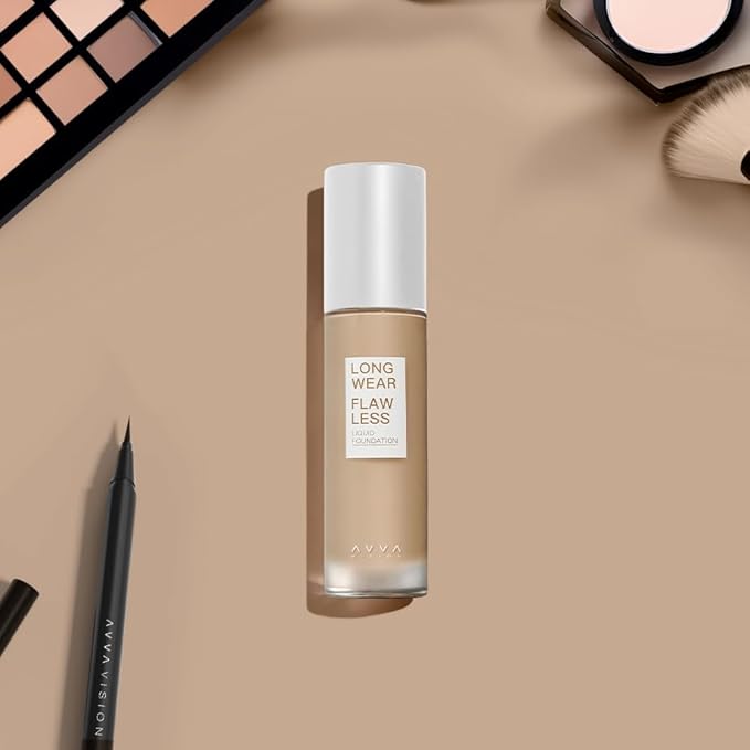 Liquid Foundation Makeup Natural True Skin Tone Full Coverage Concealer Flawless Complexion Blendable Longwear, 104, 1 fl. oz.-VivaGrace Women