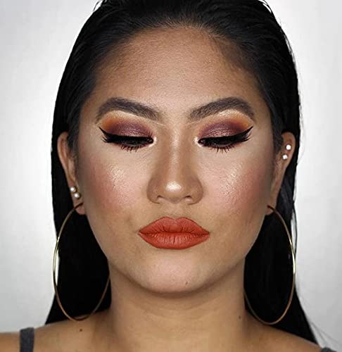 | 15 color pigmented blendable eyeshadow palette with mirror, warm neutral matte shimmery shades, travel size makeup-VivaGrace Women