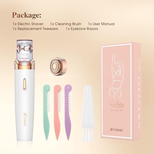 Epilator,2 in 1Epilator for Women Rechargeable,Womens Electric Shaver with LED Light,Hair Removal,Hair Removal for Women Legs/Face/Bikini/Arms,Smooth Epilator Trimmer Travel Kit Set,Simple to use-VivaGrace Women
