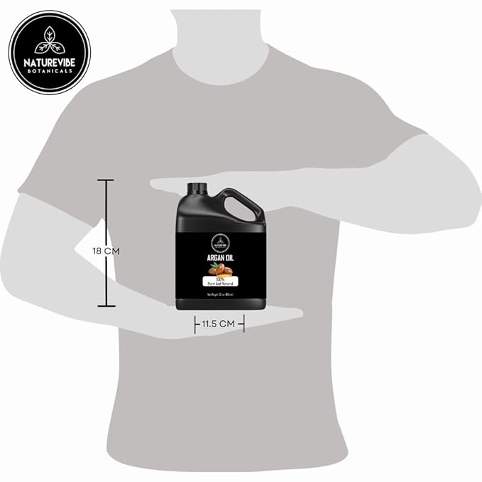 Naturevibe Botanicals Argan Oil 32 Ounces | 100% Pure and Natural | Great for Skin Care and Hair Care-VivaGrace Women