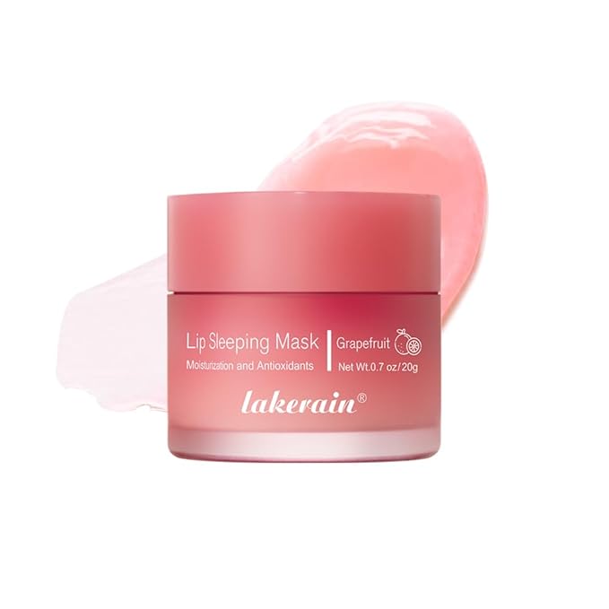Lip Sleeping Mask,lip Mask With Vitamin C, Antioxidants,lip Mask Overnight,Improves Dryness,Nourishes And Hydrates,Brighten Lip Colour,Reduce Lip Lines 0.7 Fl Oz (03#grapefruit)-VivaGrace Women