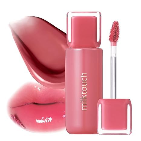 MILKTOUCH Jelly Fit Lip Tint (04 Mute-Ficial Plum) with Cooling Plumping Effect and Water-Based Non-Sticky Texture | Long Lasting Korean Beauty Lipstain Tinted Gloss Oil Brown K Makeup-VivaGrace Women