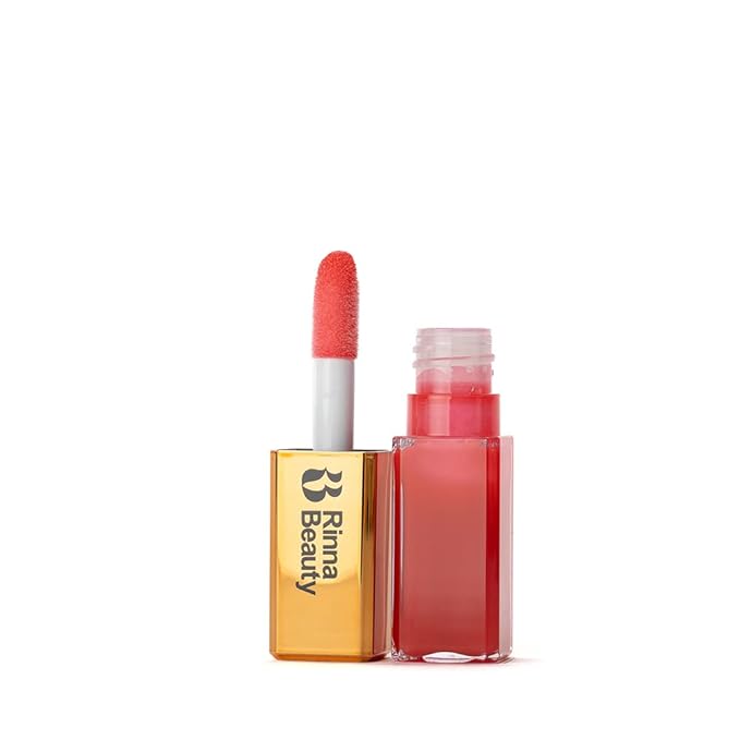 Rinna Beauty Larger Than Life Lip Plumping Oil - Power - Moisturizes & Hydrates Lips - Natural Plumping Over Time - Vegan, Cruelty-Free, & Paraben-Free 0.3 Fl Oz-VivaGrace Women