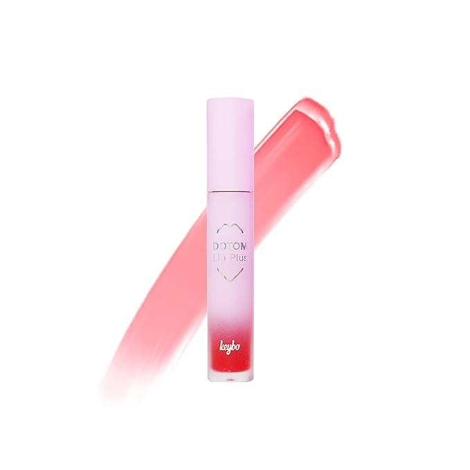 KEYBO Lip Plumper Dotom Lip Plus 16 Colors, 3 Steps Extreme Plumping Clear Lip Gloss by Essence Lip Care Oil & 16 Color Tints from Korean Makeup (32. GM-Cherry Ade)-VivaGrace Women