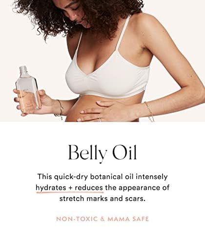HATCH Belly Oil, Pregnancy & Postpartum Skincare for Stretch Marks, Quick-Drying for Full Body & Soothes Irritation, Plus Vegan, Clean & Plant-Based, 6.7 Fl Oz-VivaGrace Women