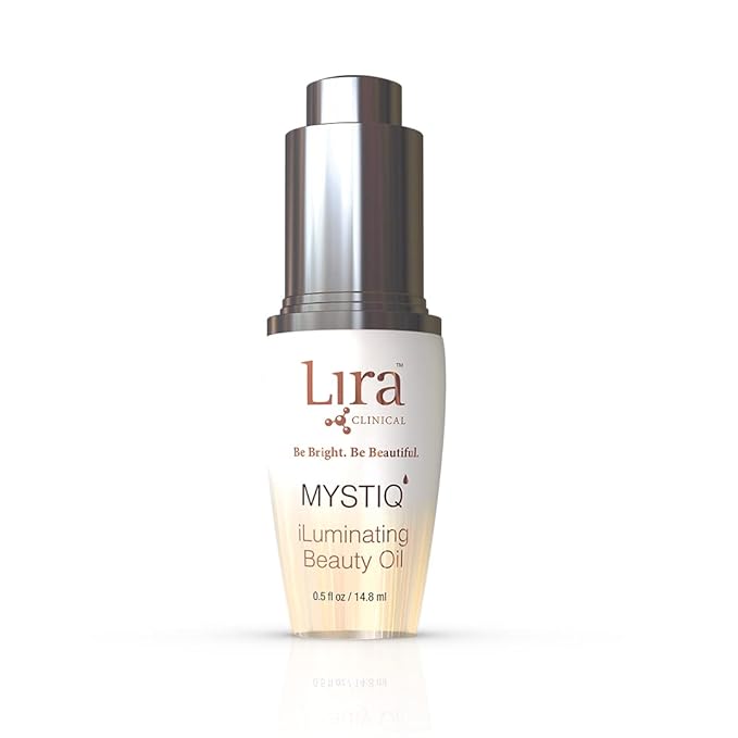 Lira Clinical MYSTIQ iLuminating Beauty Oil - Vitamin C Face Oil with Plant Stem Cell Extract - Hydrates Skin with Argan, Baobab with Antioxidants - Facial Drops for Daily Skincare Routine - 0.5 Oz-VivaGrace Women