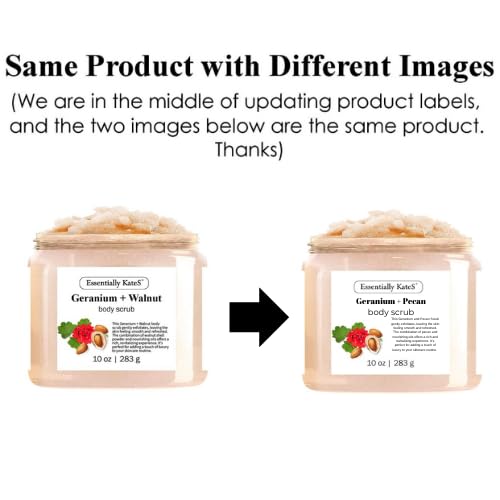 Geranium + Pecan Body & Foot Scrub 10 oz - a refreshing exfoliating experience, leaving your skin feeling smooth, soft, and revitalized - The best stocking stuffer.-VivaGrace Women