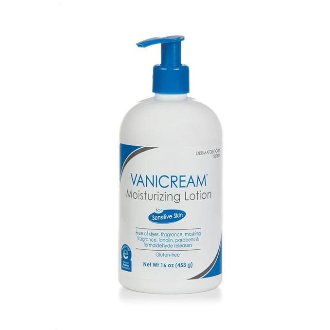 Vanicream Moisturizing Lotion with Pump Dispenser - 16 Fl Oz (Pack of 12) - Formulated Without Common Irritants for Those with Sensitive Skin (Pack of 12)-VivaGrace Women