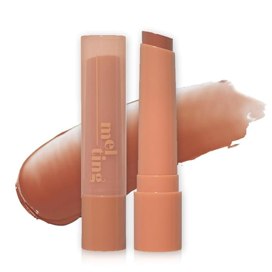 ETUDE Ginger Sugar Melting Balm Stick 04 Peanut Butter | Tinted Moisturizing Lip balm | Natural Ingredients Hydrate Ginger, Sugar, Shea Butter Moisturizing Relaxing Effect | K-Beauty-VivaGrace Women