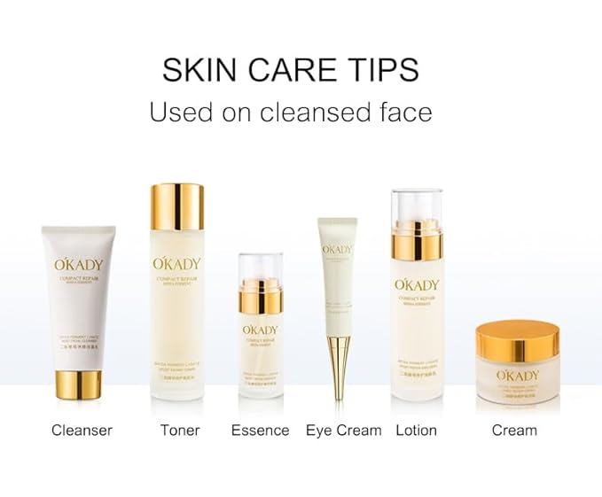 Bifida Ferment Lysate Moist Repair Set Six skin care products complete skin care process contains Bifida Ferment Lysate ingredients, moisturize and nourishmake the skin soft and smooth-VivaGrace Women