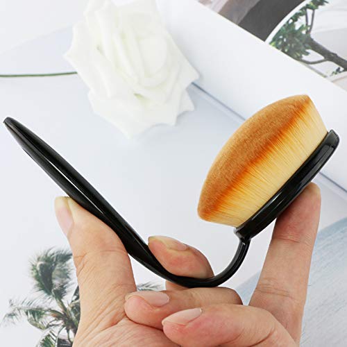 2 Sets Yoseng Oval Makeup Brushes 10 Fashionable Super Soft Professional Oval Toothbrush Foundation Contour Powder Blush Blending Brush Cosmetic Brushes Tool Set ink with Box Black（2 Pack）-VivaGrace Women