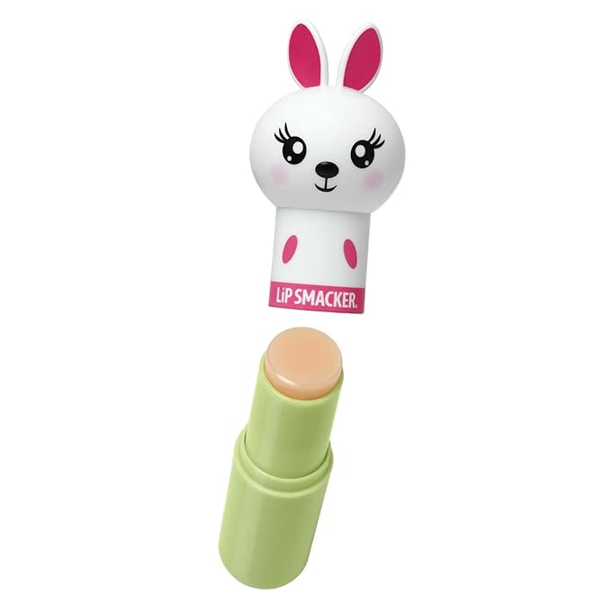 Lip Smacker Lippy Pals Bunny Rabbit, Flavored Moisturizing & Smoothing Soft Shine Lip Balm, Hydrating & Protecting Fun Tasty Flavors, Cruelty-Free & Vegan - Hoppy Carrot Cake-VivaGrace Women