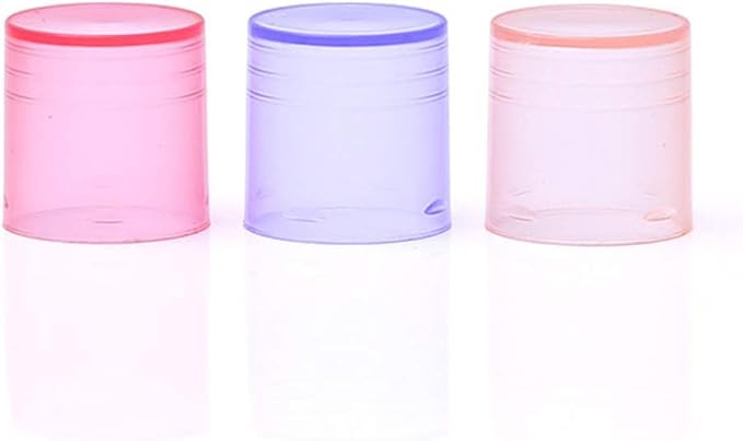 30 Pieces Multicolor Empty Lip Balm Container Tubes Lip Balm Empty Container Clear Tubes with Twist Bottom and Top Cap(Color Random)-VivaGrace Women