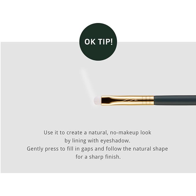 [SOO ADOR] okhee Eyeline Smudge Brush NUN 06 - Perfect for Creating Smoky Eyes and Diffused Eyeliner | Designed by K-Pop Makeup Artist Seo Ok | Makeup Brush Eye Brush-VivaGrace Women