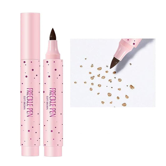 Freckle Pen Faux Freckle Pen Colour Pop Freckle Pen Supernaturally Realistic Freckles Makeup Brush Fantastic Freckles Pen Long-lasting Waterproof Soft-point Absorbent Pen For a Natural and Easy Makeup Look (soft brown)-VivaGrace Women