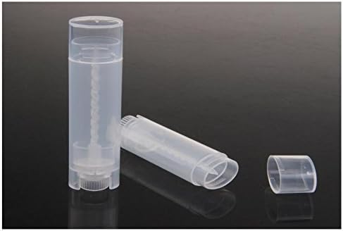 10PCS 4.5g/4.5ml Empty DIY Lip Tubes Holder Containers Vial Refillable PP Plastic Deodorant Crayon Travel Tube Pipe Bottle Lip Gloss Case DIY Lip Balm Gifts For Women Lady Girls(Transparent)-VivaGrace Women