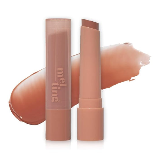 ETUDE Ginger Sugar Melting Balm Stick 01 Fig Beige | Tinted Moisturizing Lip balm | Natural Ingredients Hydrate Ginger, Sugar, Shea Butter Moisturizing Relaxing Effect | K-Beauty-VivaGrace Women