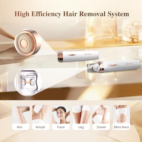 Epilator,2 in 1Epilator for Women Rechargeable,Womens Electric Shaver with LED Light,Hair Removal,Hair Removal for Women Legs/Face/Bikini/Arms,Smooth Epilator Trimmer Travel Kit Set,Simple to use-VivaGrace Women
