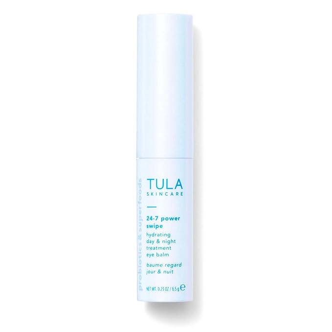 TULA 24-7 Power Swipe Hydrating Eye Balm | Dark Circle Treatment, Instant Brightening, Portable | 0.23oz-VivaGrace Women
