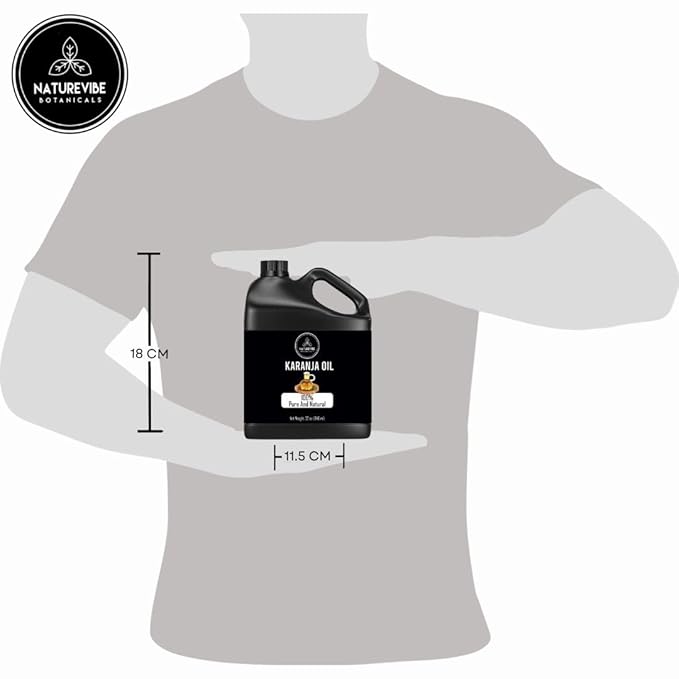 Naturevibe Botanicals Karanja Oil 32 Ounces | 100% Pure and Natural | Great for Skin Care and Hair Care-VivaGrace Women