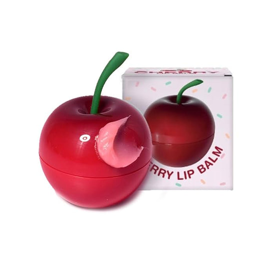 PS.PRETTYSKIN Moisturizing Korean Vegan Lip Balm 0.31oz. (9g) Smooth, Soft Texture, Hydrating, Natural Shine, Glossy (Cherry)-VivaGrace Women