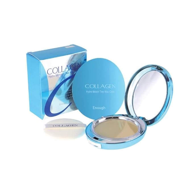 Enough Collagen Hydro Moisture Two Way Cake SPF25 PA++ #21 (including Refill) 13g-VivaGrace Women