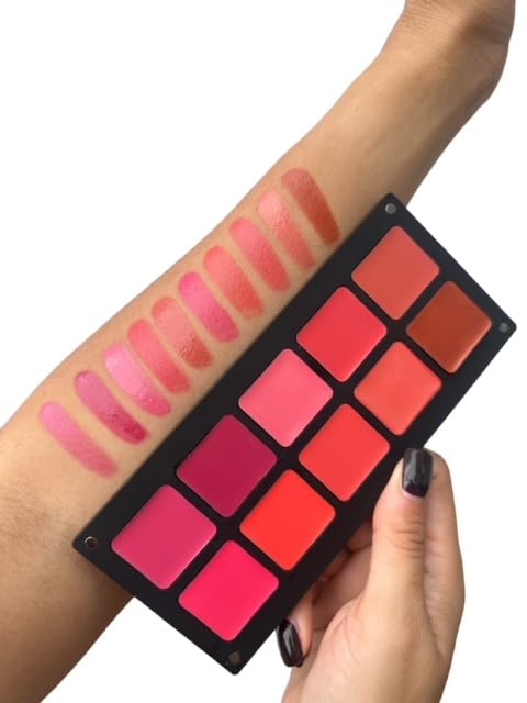 Cheeks & Lip Palette | Lipstick and Blush | Cream Formula | Reusable Magnetic Case | For All Skin Types-VivaGrace Women