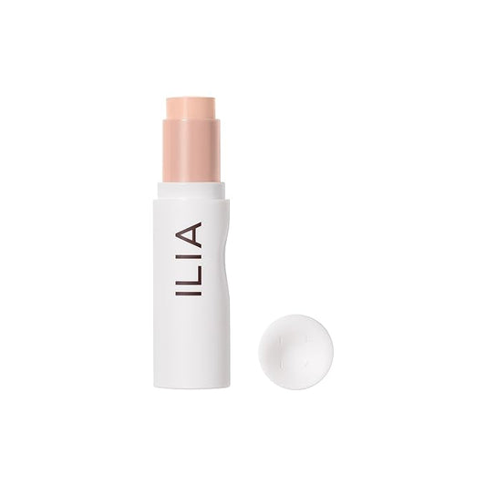 ILIA - Skin Rewind Complexion Stick - Foundation + Concealer + Skincare | Non-Toxic, Vegan, Cruelty-Free, Clean Makeup (5C - Pine, 0.35 oz | 10 g)-VivaGrace Women