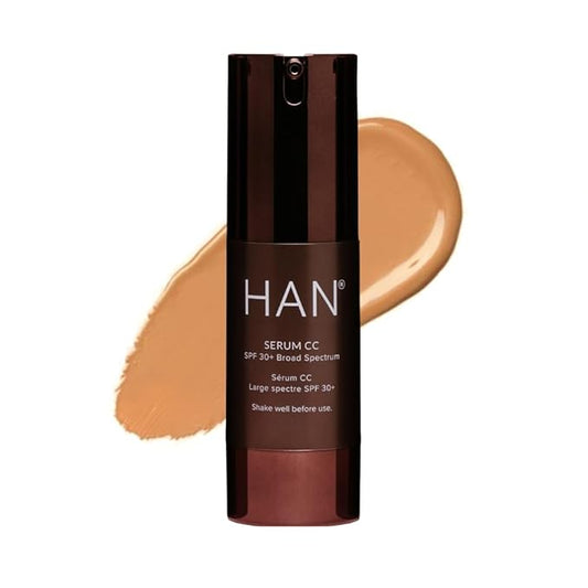HAN Skincare Cosmetics Serum CC with SPF 30 I Vegan I Cruelty-Free I Waterless (Shade 5)-VivaGrace Women