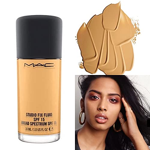 MAC Studio Fix Fluid Foundation "C45" - SPF 15 Broad Spectrum Foundation, Full Size, New in Box-VivaGrace Women