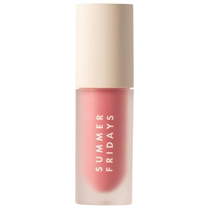 Summer Fridays Dream Lip Oil - Tinted Lip Oil with Moisturizing Sheer Coverage, High-Shine and Deep Hydration - Non-Sticky Formula for Long-Lasting Softness - Rose Bud (0.15 Oz)-VivaGrace Women