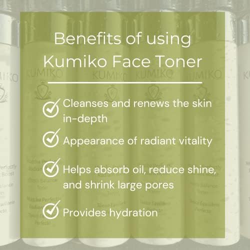 KUMIKO Ultimate Matcha Skin Care: Radiant Boost Face Toner Fresh Balance - Purifying & Refreshing Glow Essence - Hydrate, Balance, Replenish Skin - 7.84 oz - Soothe and Revitalize Your Skin-VivaGrace Women