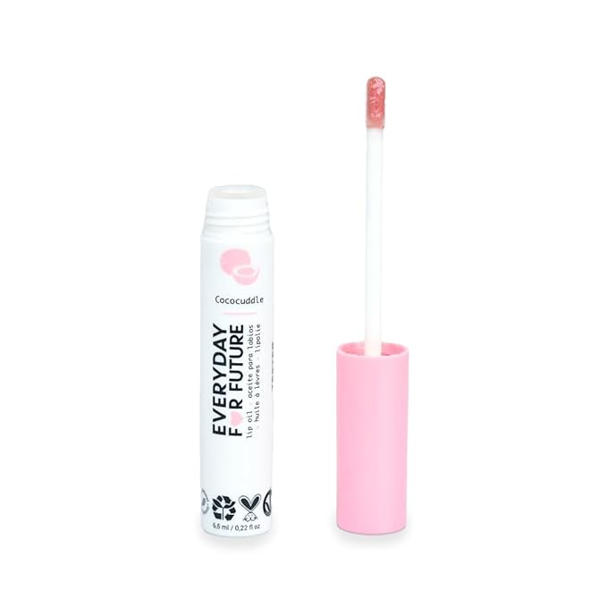 Coconut Lip Oil | Pearl Pink Lip Treatment with Coconut Oil | Moistuizing Lip Oil | Vegan & Cruelty Free Lip Oil | 99% Natural Lip Oil | Coco Loco 5 ml (Pearl Pink)-VivaGrace Women