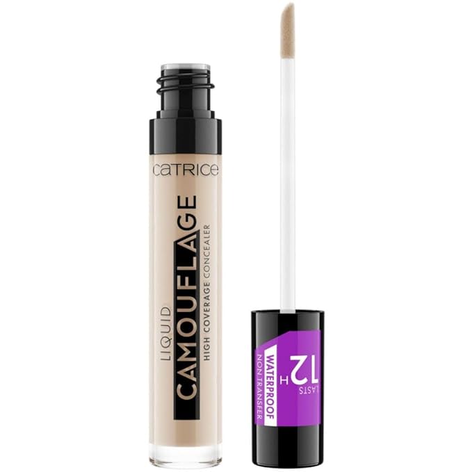 Catrice Liquid Camouflage High Coverage Concealer, Concealer Pen, Lasts 12 Hours, No.020 Light Beige, Nude for Combination Skin, for Blemished Skin, Long Lasting, Vegan, Oil-Free, Waterproof (5ml)-VivaGrace Women
