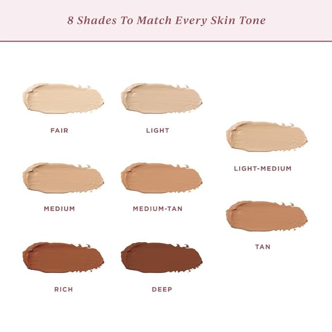 Foundation for Light to Full Coverage - Mousse Liquid Makeup Foundation for Uneven Skin Tone - Diverse Skin Types Mature, Dry, Oily - Oil-free, Cruelty-free (Medium Tan)-VivaGrace Women