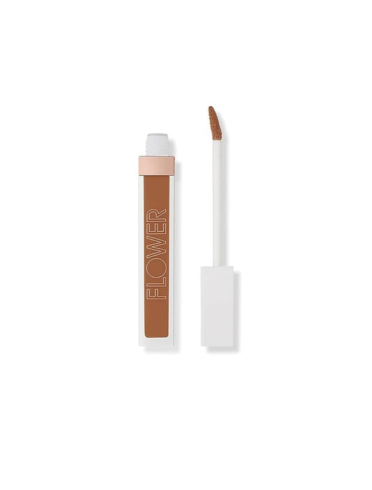 FLOWER BEAUTY By Drew Barrymore Light Illusion Full Coverage Concealer - Diffuse Dark Under Eye Circles + Blurs Blemishes - Weightless Formula + Crease Proof Makeup (Almond)-VivaGrace Women