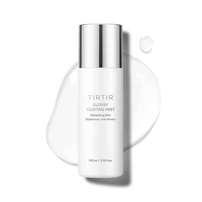 TIRTIR Glossy Coating Mist 3.38 fl. oz, Illuminating Polyglutamic Acid Face Mist for Fresh, Glowing Skin,Cooling, Soothing, Makeup Prep Spray-VivaGrace Women