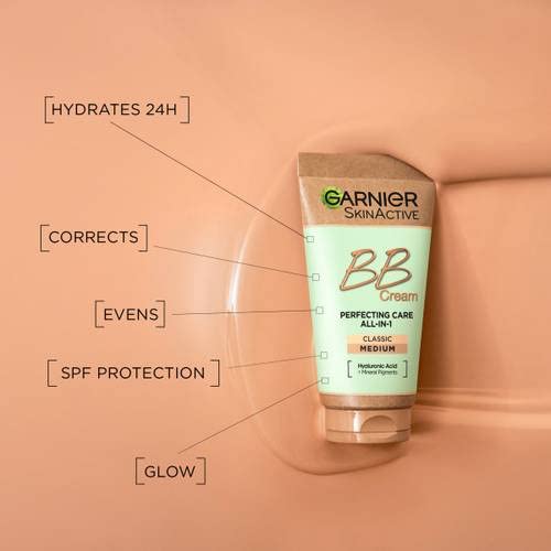 Garnier Miracle Skin Perfector BB Cream medium up to 24-hour hydration-VivaGrace Women