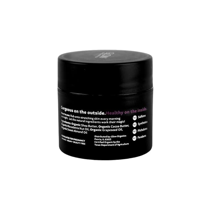 Belly Butter for Pregnancy, 100% Organic Stretch Mark Cream, Maternity Skincare for Itchy Skin & Scars, Safe Daily Ritual for Moms, 3.8oz-VivaGrace Women