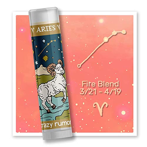 Crazy Rumors Aries Zodiac All Natural, Plant Based Lip Balm to Moisturize and Nourish your Lips - Fire Blend (Sweet Orange, Fresh Berry, Aromatic Spice)-VivaGrace Women