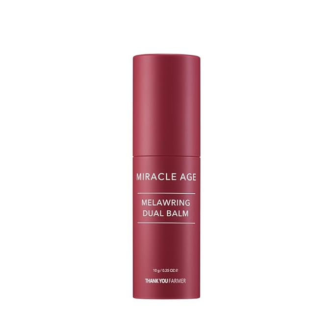 THANKYOU FARMER Miracle Age Melawring Dual Balm, Korean Eye Cream for Face, Fast-absorbing Anti Wrinkle Balm Stick, Crows Feet Eye treatment Product, Fine Lines Lifting, 0.35oz-VivaGrace Women